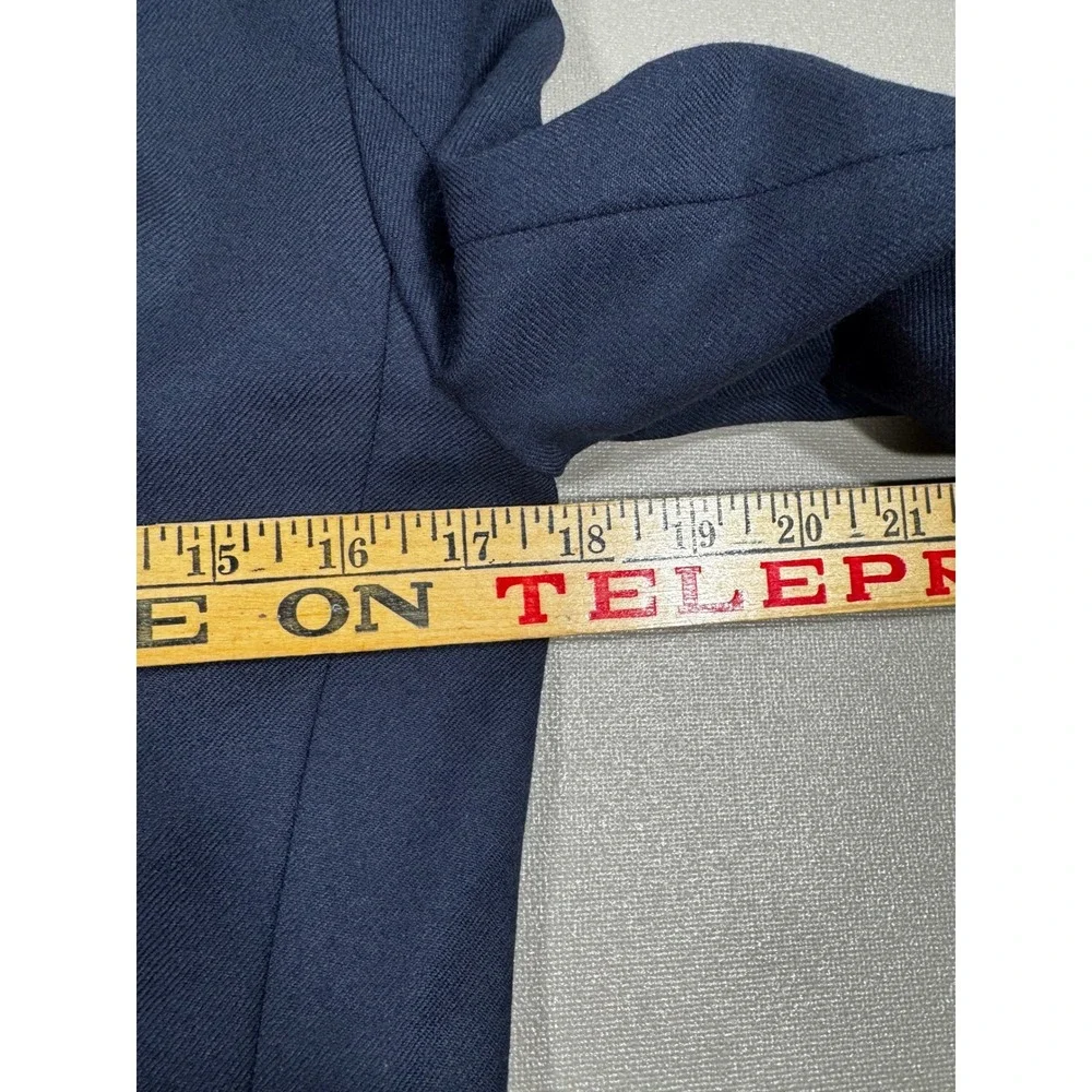 NWOT J.Crew Regent Blazer Navy Blue Wool Blend Standing Collar Jacket‎ Size 2